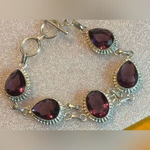 .925 Amethyst Bracelet